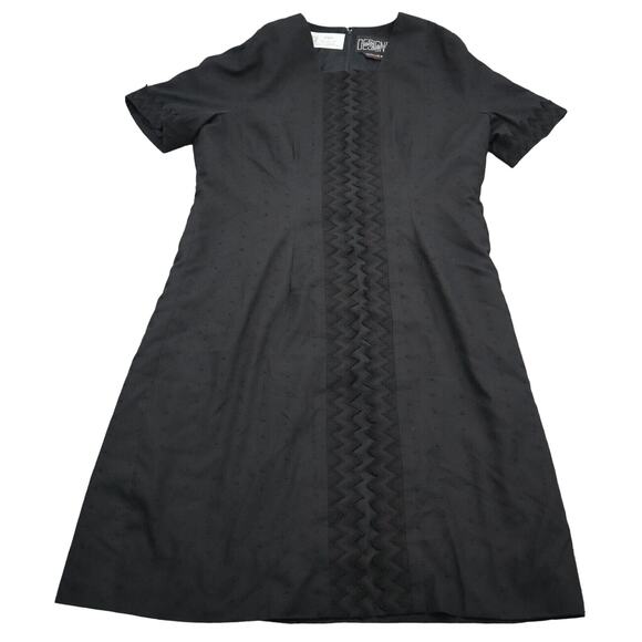 Utah Tailoring Designer Dress Womens Black Short Sleeve Square Neck Outwear - Picture 1 of 16